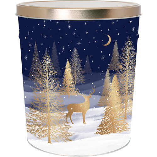 Gilded Forest Holiday Tin 6.5 Gallon