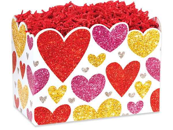 Small Glitter Hearts Gift Box