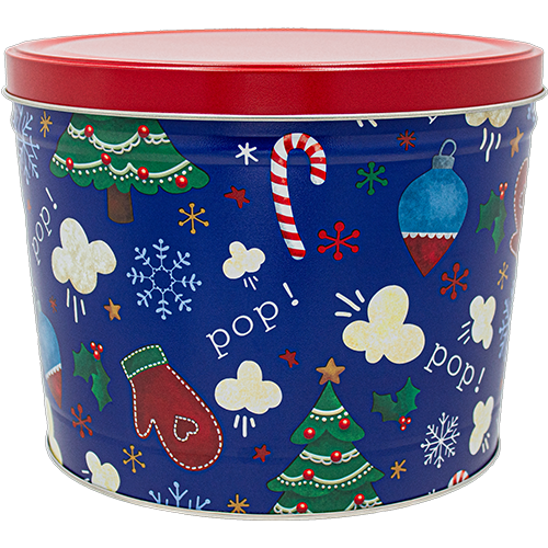 Pop Pop Pop Holiday Tin 2 Gallon