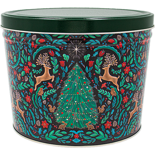 Woodland Winter Holiday Tin 2 Gallon