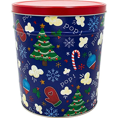 Pop Pop Pop Holiday Tin 3.5 Gallon