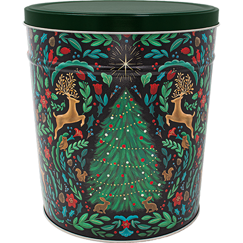 Woodland Winter Holiday Tin 3.5 Gallon