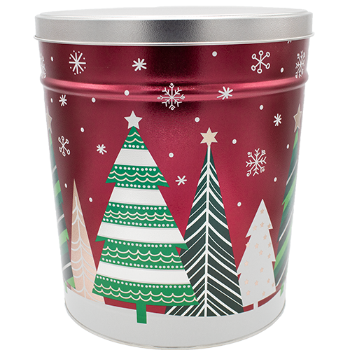 Holiday Trees Tin 6.5 Gallon