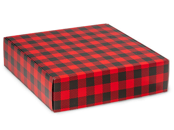 Christmas Plaid Shipping Box