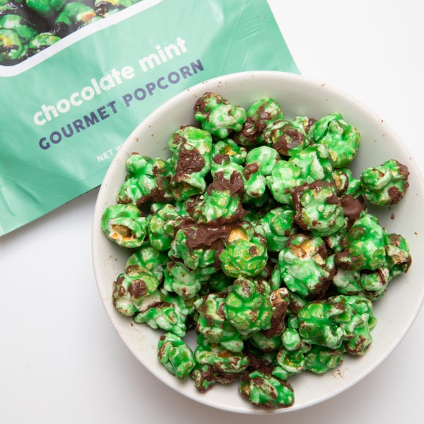 Chocolate Mint Popcorn