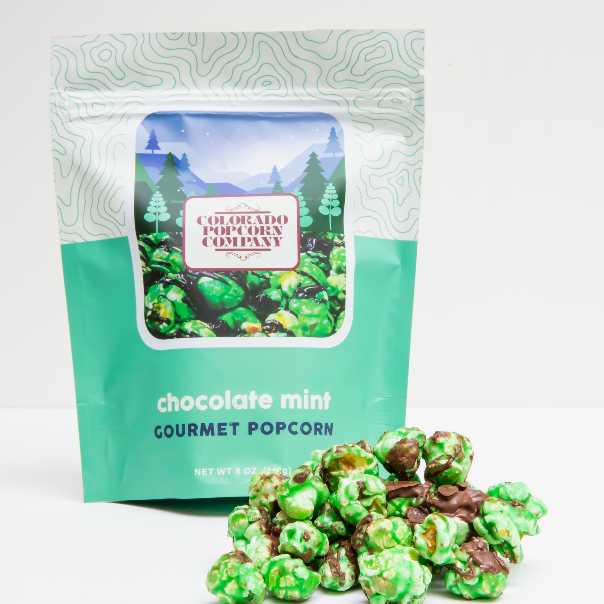 Chocolate Mint Popcorn Colorado Popcorn Company