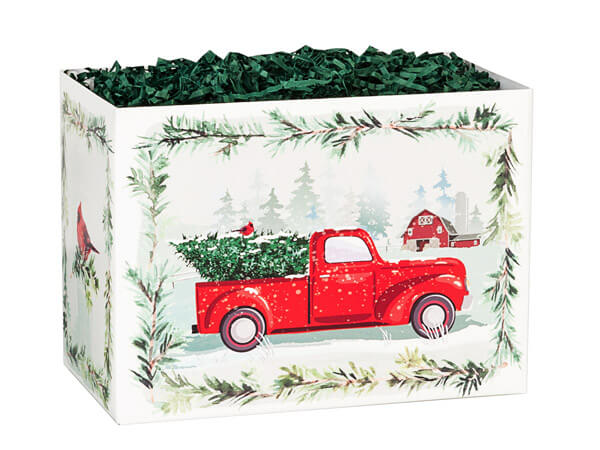 Small Tree Farm Christmas Truck Gift Box